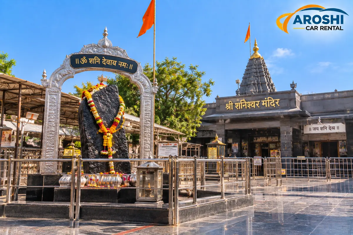 Shani Dev shrine at Shani Shingnapur